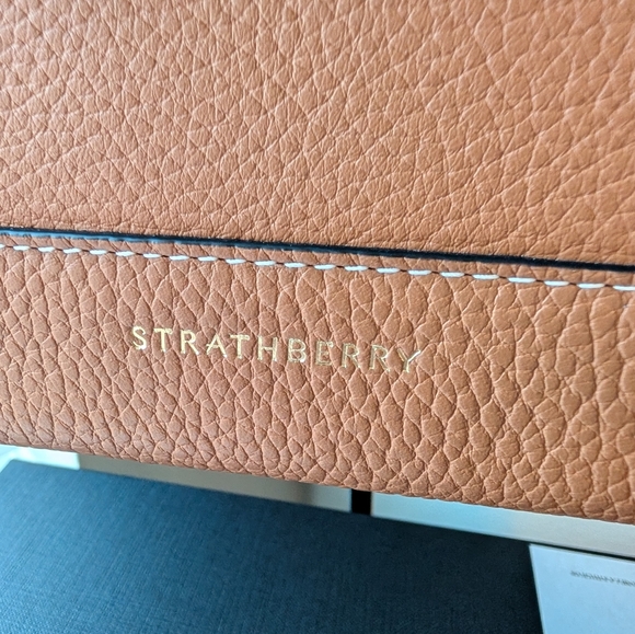 Strathberry Mosaic Top handle Grain tan Vanilla Stitch - Picture 3 of 14